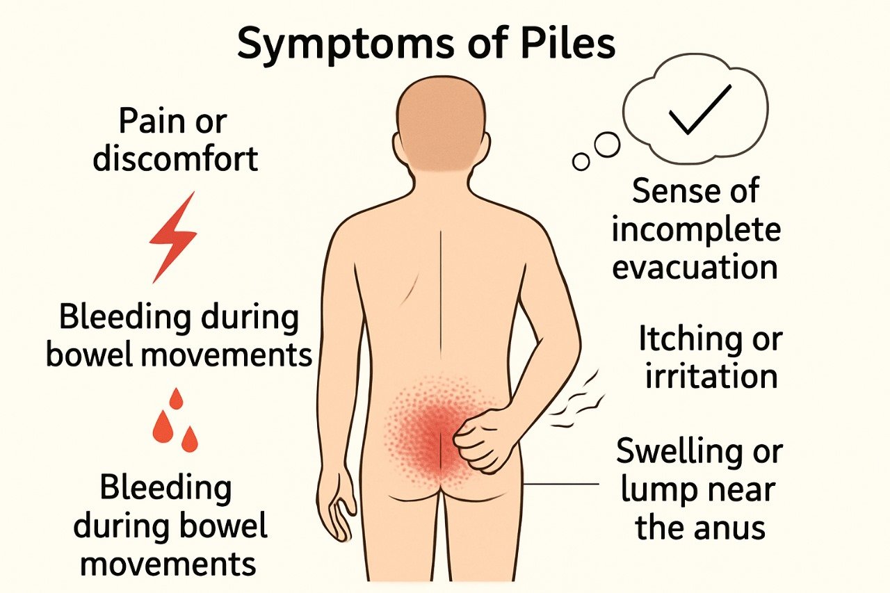 Symptoms of Piles