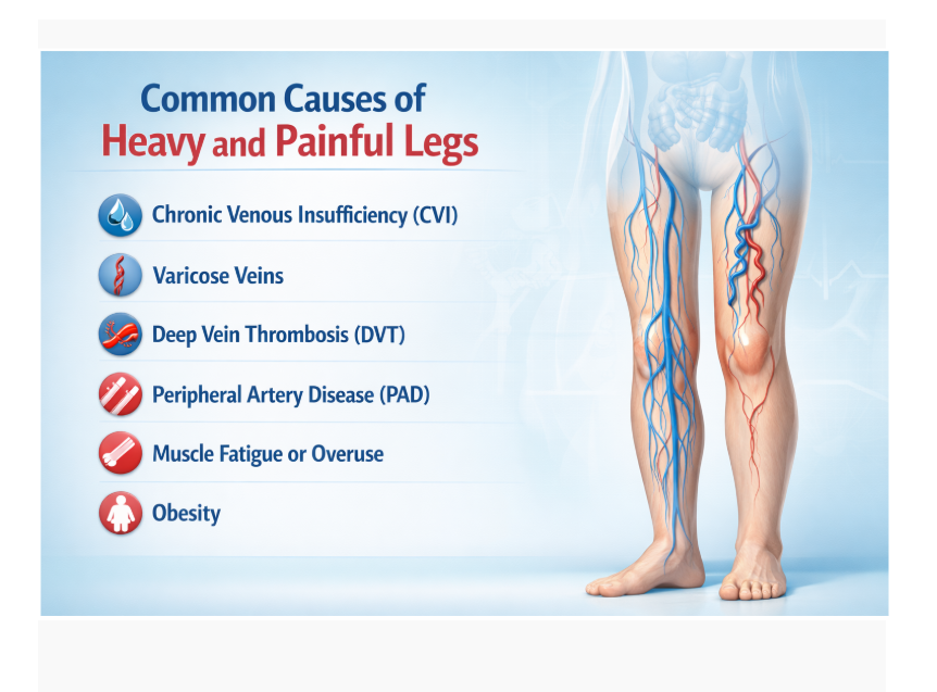 Common Causes of Heavy and Painful Legs